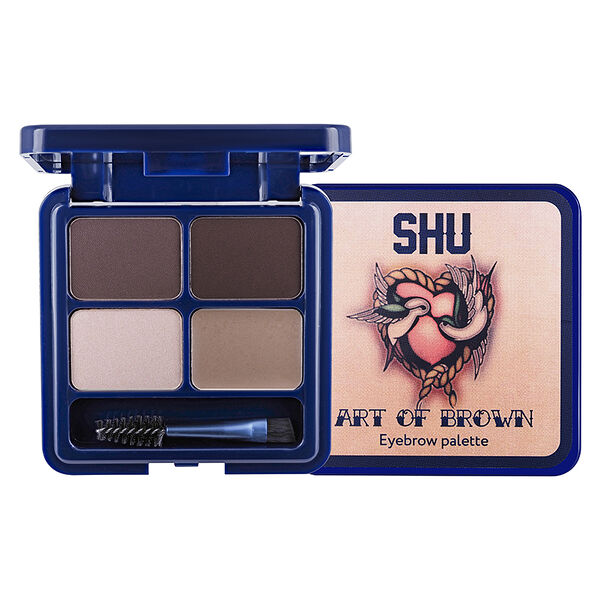 Палетка для макияжа бровей Shu Art Of Brown тон 202 темно-коричневый 4.4 г