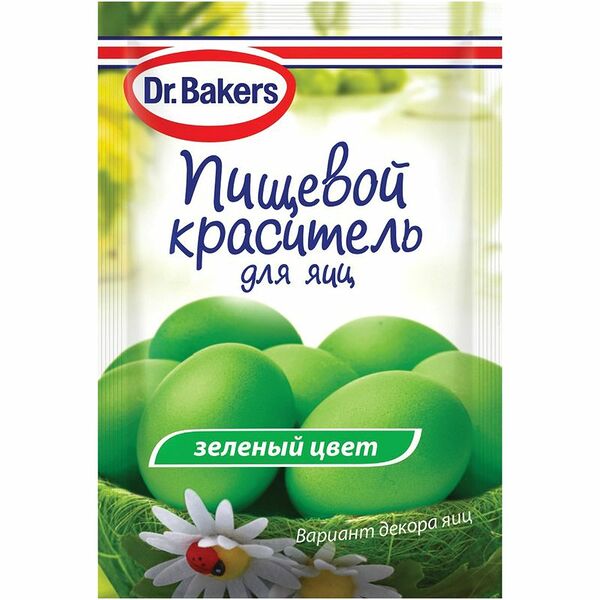 Пищевой краситель для яиц Dr.Bakers зеленый жидкий