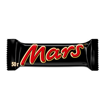 Шоколадный батончик Mars с карамелью и нугой, 50г