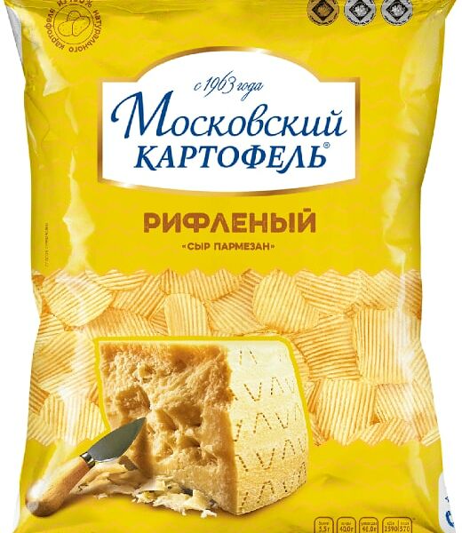 Чипсы Московский картофель Сыр пармезан 150г