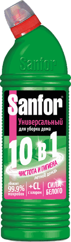 

Гель Sanfor Летний дождь дезинфицирующий универсальный 1л