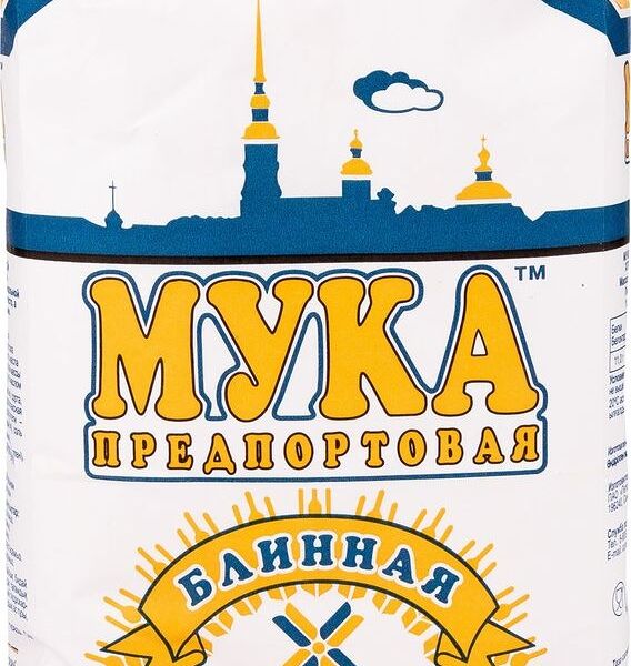 Мука Предпортовая пшеничная блинная высший сорт, 1 кг