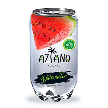 Напиток газированный Aziano Watermelon со вкусом арбуза 0.35л