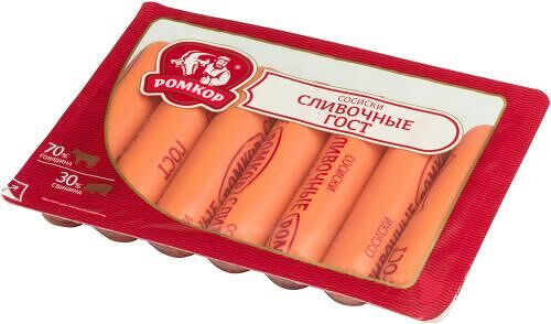 Сосиски Ромкор Сливочные ГОСТ