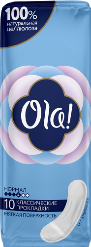 Прокладки Ola! classic normal без крылышек мягкая поверхность