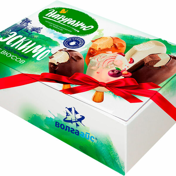 Мороженое Волга Айс эскимо Натуранчо 5 вкусов