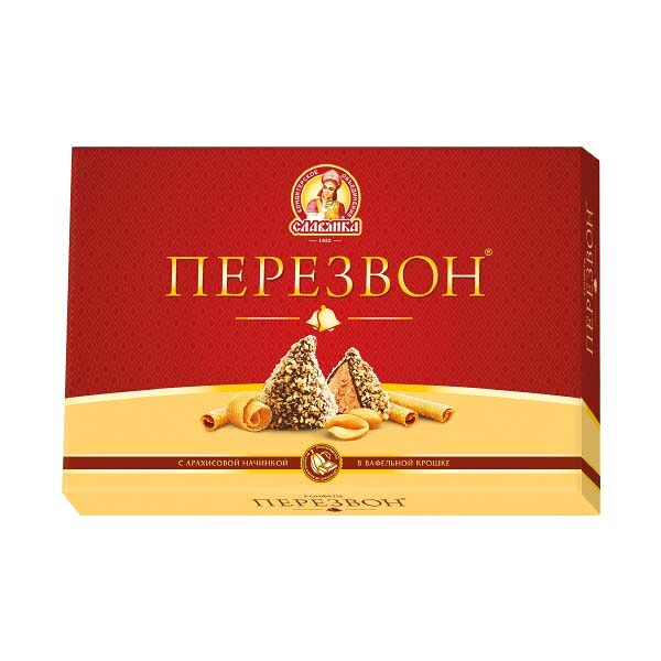 Конфеты Перезвон 220гр В Вафельной крошке Глазированные Славянка