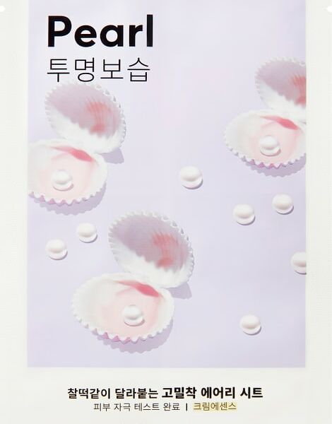 Маска для лица Missha Airy Fit с экстрактом жемчуга придающая сияние тусклой коже тканевая 19г