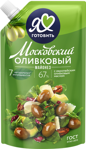 

Майонез Я люблю готовить Оливковый 67%, 390 мл