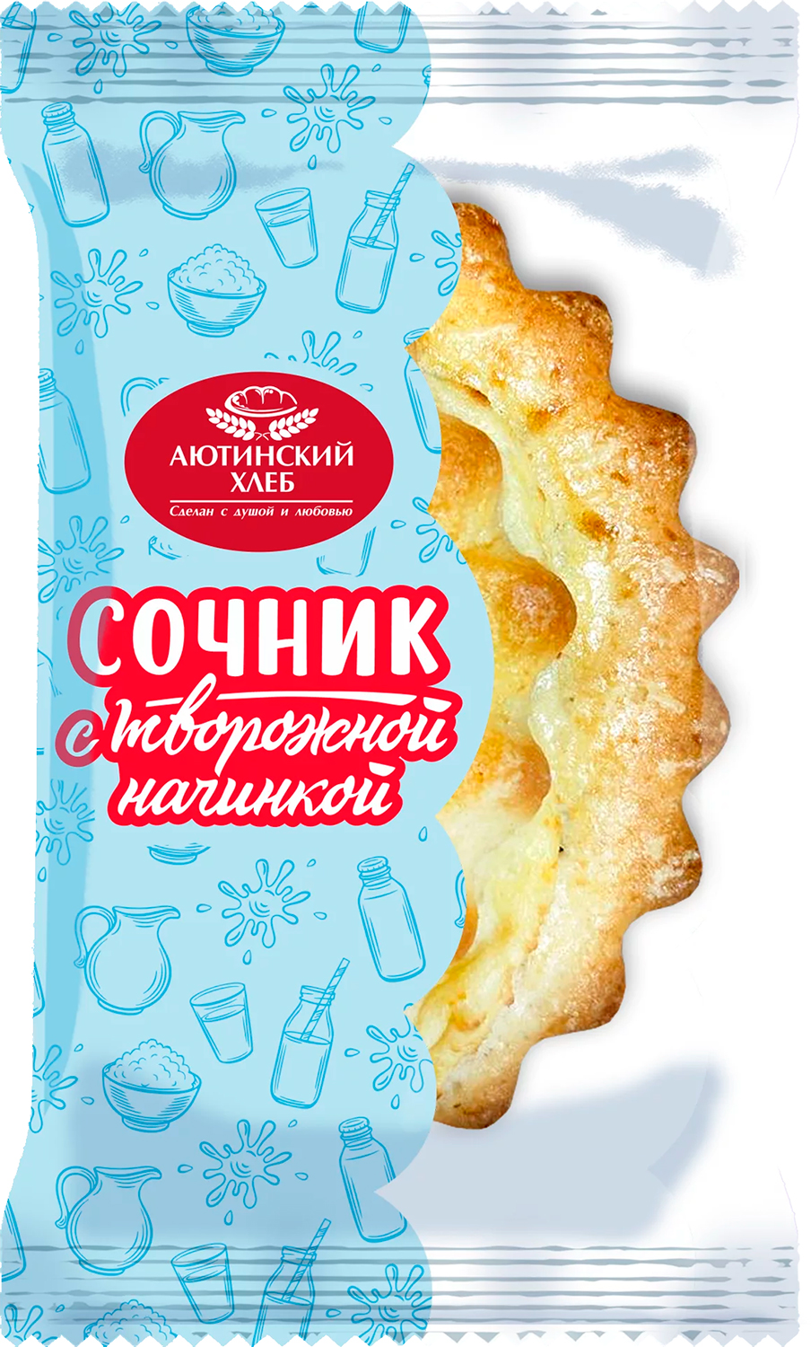 

Сочник Аютинский хлеб с творожной начинкой 90 г