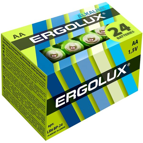 Батарейки Ergolux АА 24шт