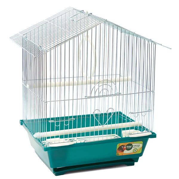 Клетка для птиц TRIOL цинк, 300х230х390мм, в ассортименте