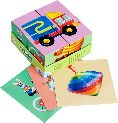 Кубики STEP PUZZLE Baby Step, 4шт
