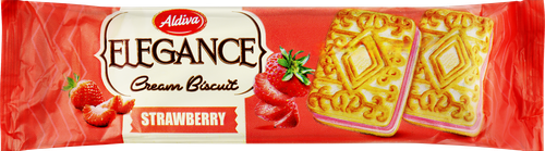 

Печенье-сэндвич Aldiva Elegance с клубничной начинкой 60 г