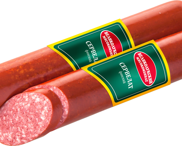 Колбаса ВЛМК сервелат Финский к/в кат Б МГА вес 