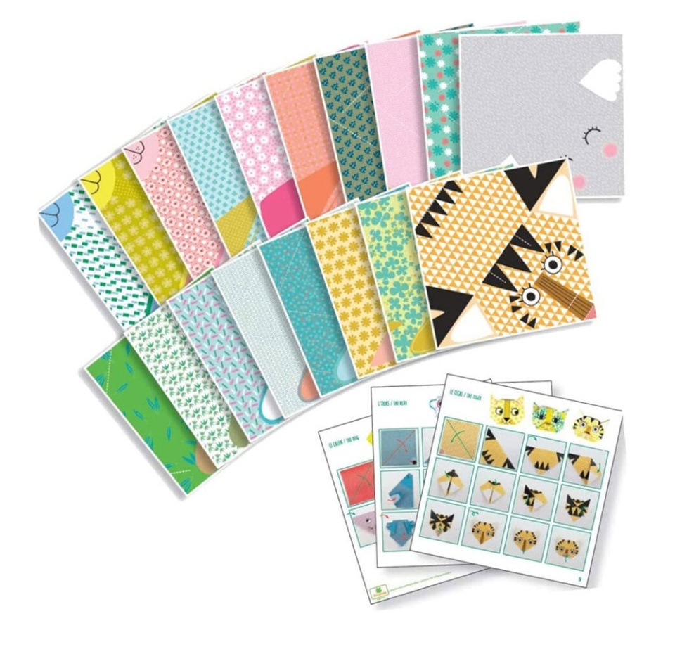 

Набор для создания оригами Sycomore Pockets Мордочки животных 5+, Франция