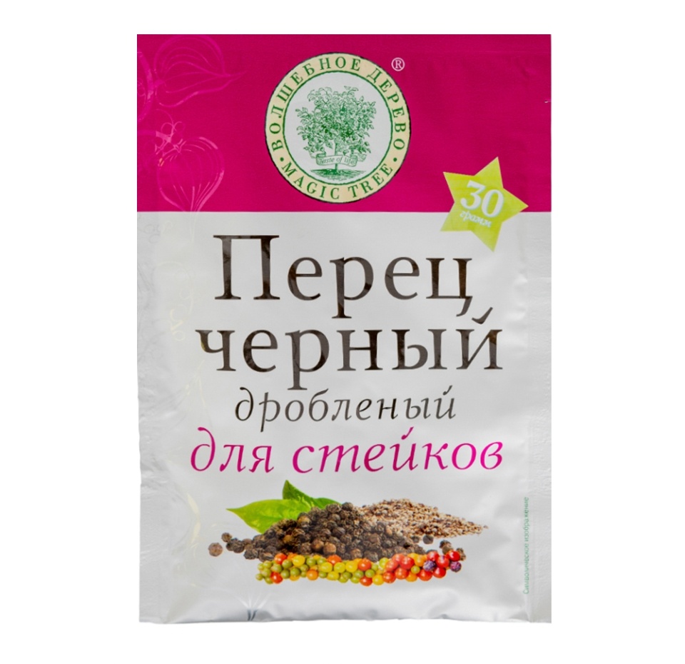 

Перец черный (дробленый) "Волшебное дерево" 30 г, Россия