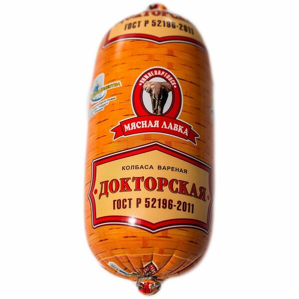 Колбаса МЯСНАЯ ЛАВКА Докторская п/а кат А ГОСТ вес 