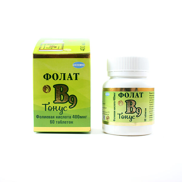 Фолат DHT B9 400мкг N60