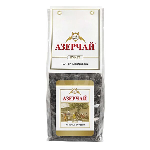 Чай Азерчай 200гр Букет Черный Байховый Листовой пакет