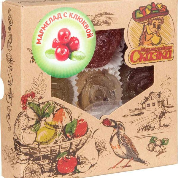 Мармелад желейный формовой Мармеладная сказка с клюквой