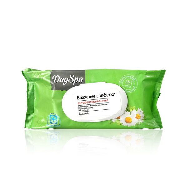 Салфетки Day Spa влажные антибактериальные 80 шт
