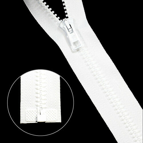 Молния трактор Т10 (6мм) 1 замок 55см (2076) Arta-F(001 белый),шт