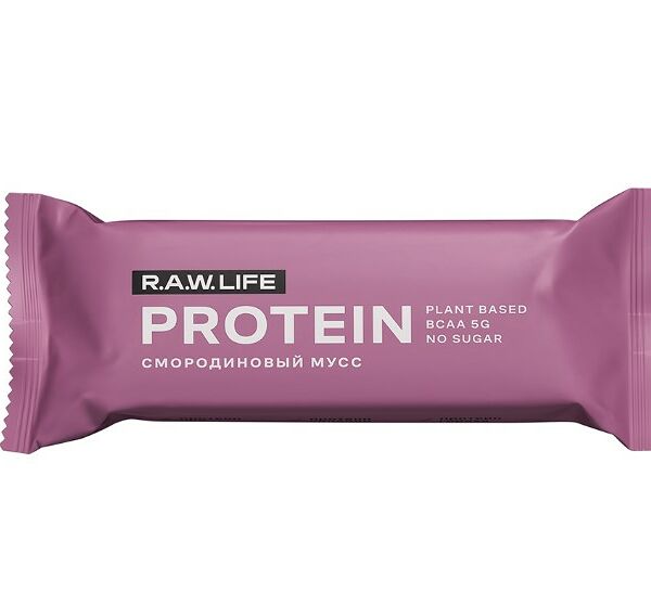 Батончик протеиновый R.A.W.Life Protein Смородиновый мусс