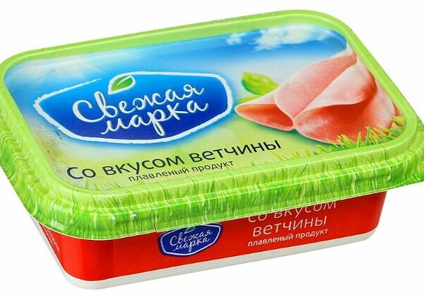 Сыр плавленый Свежая марка со вкусом ветчины 55%