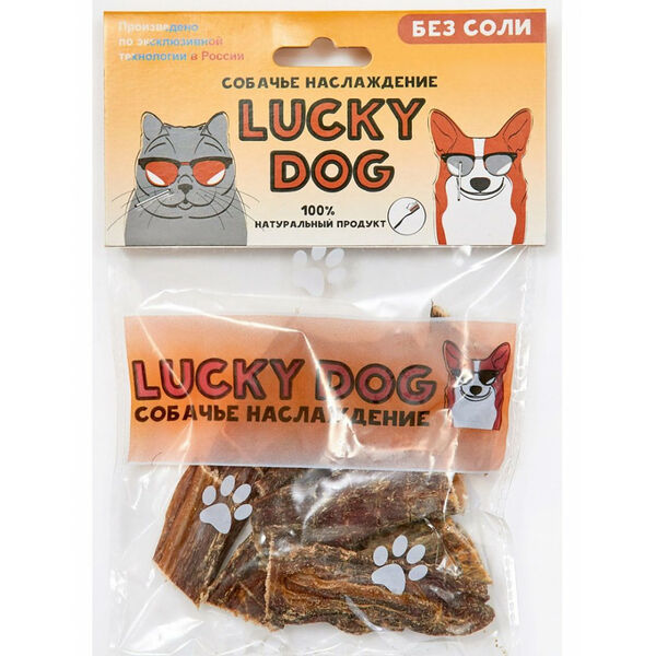 Лакомство для собак Lucky dog Пищевод Мини 45 г