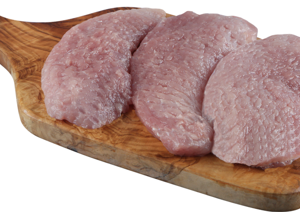 Свинина котлета натуральная из окорока бескостного полуфабрикат категории Б охлажденный вес 