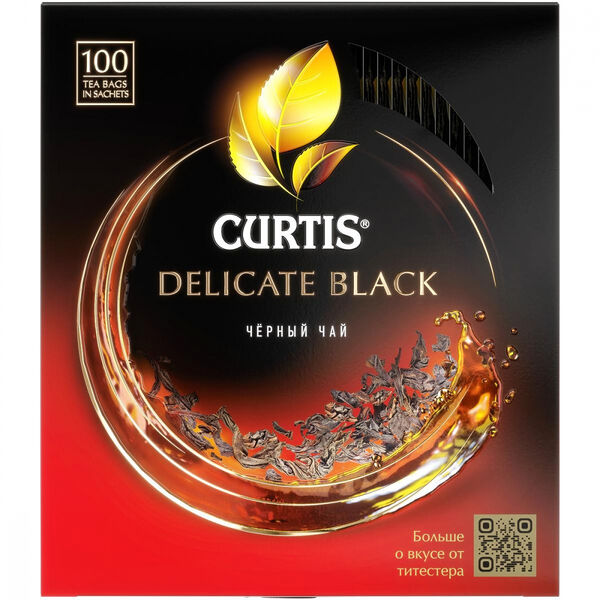Чай чёрный Curtis Delicate черный в пакетиках, 100 шт в упаковке, 170г