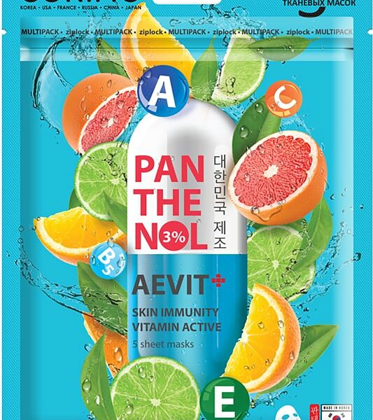 Набор масок для лица Corimo Aevit-Panthenol поливитаминная 5шт