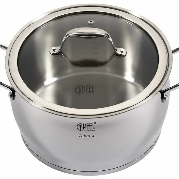 Кастрюля GIPFEL Cantata 1265, 6.3 л, диаметр 24 см