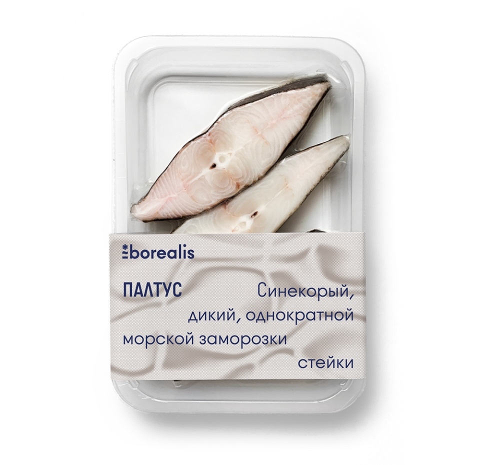 

Палтус Borealis синекорый свежемороженый стейк 400 г