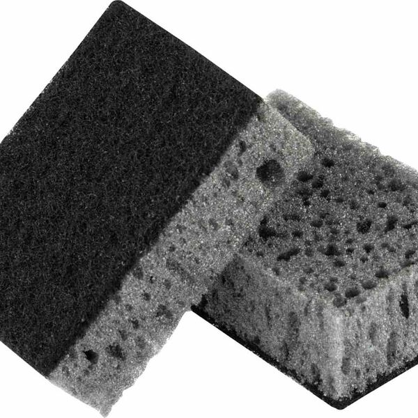 Губка для посуды Рыжий Кот Black 98×67×35 мм, 5 шт.