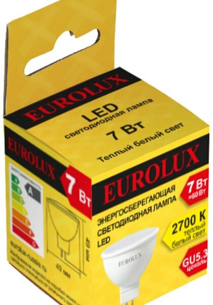Лампа светодиодная Eurolux GU5.3 7Вт