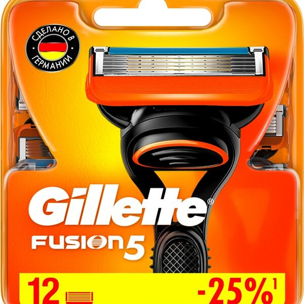 Кассеты для бритья Gillette Fusion 5 12шт