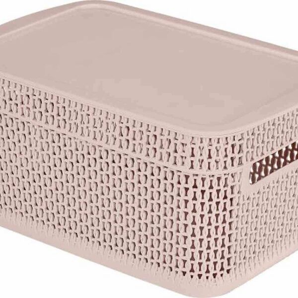 Корзина для хранения Keeplex Ajur с крышкой 28,1×18,5×13,9 см, 5 л