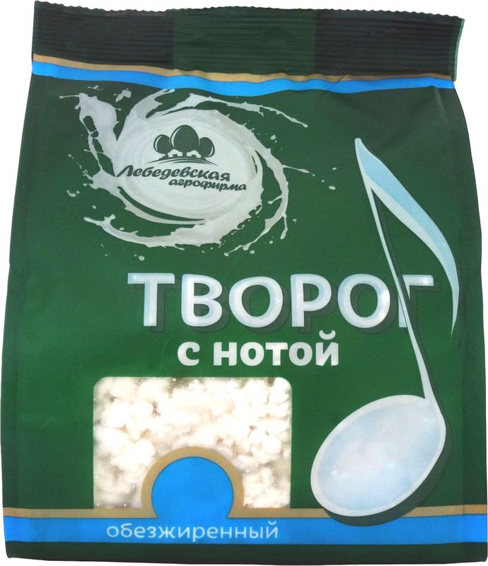 

Творог Лебедевская Агрофирма с нотой обезжиренный 390 г