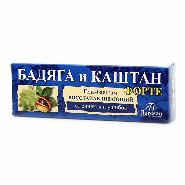 Гель-бальзам восстанавливающий Бадяга и Каштан ТМ Floresan (Флоресан), 75 мл