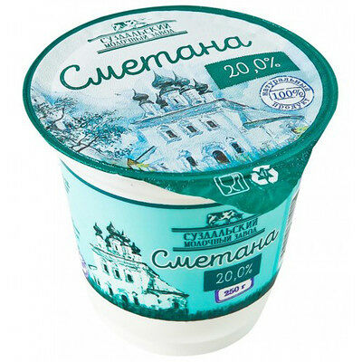 Сметана Суздальский молочный завод 20,0 %