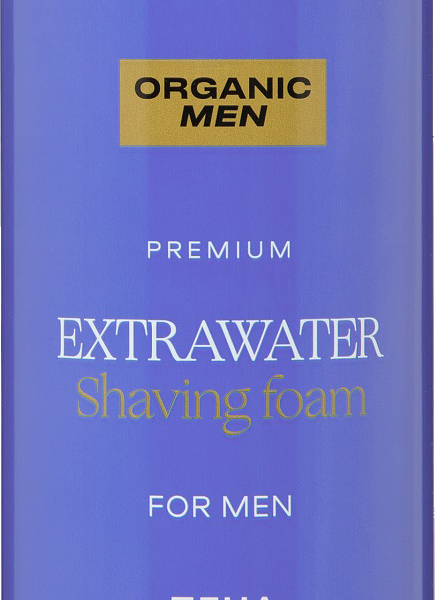 Пена для бритья Organic Men охлаждающая Extrawater 200мл