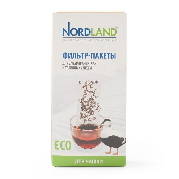Фильтр-пакеты Nordland для заваривания чая (чашка) 100шт., Россия