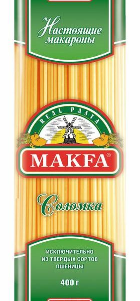 Макароны Makfa соломка длинная, 400г