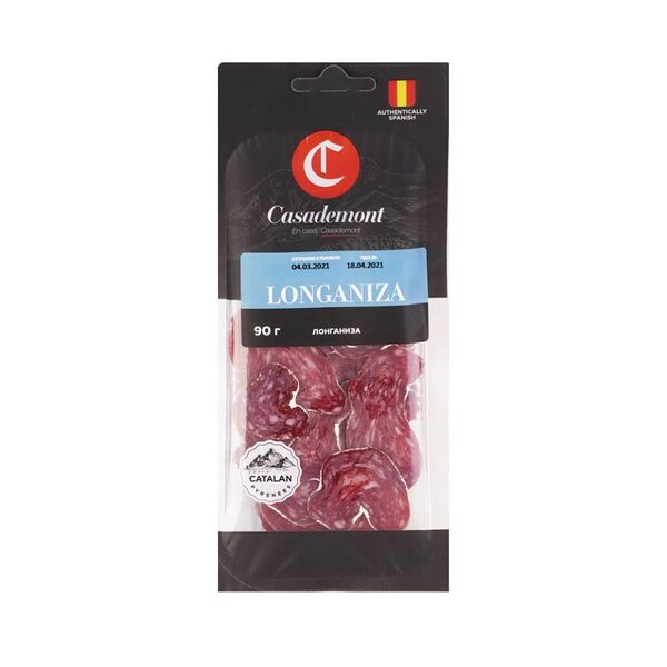 Колбаса сыровяленая Casademont Лонганиза, 90 г