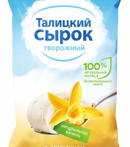 Сырок творожный Талицкое молоко Ваниль 8% 100 г