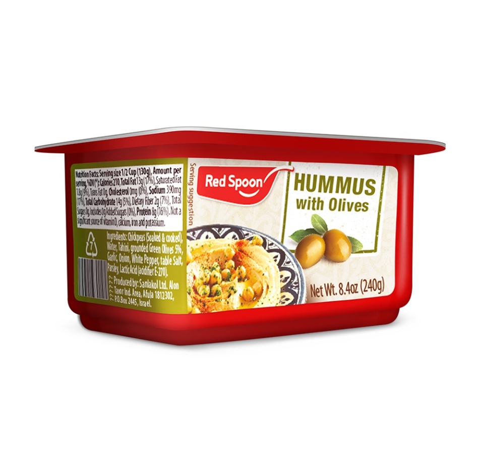 

Хумус c тахини и зелёными оливками Sanlakol 240 г