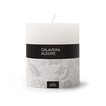 

Свеча столбик белого цвета, Calavera Alegre, 6.6*7.5 см, Беларусь