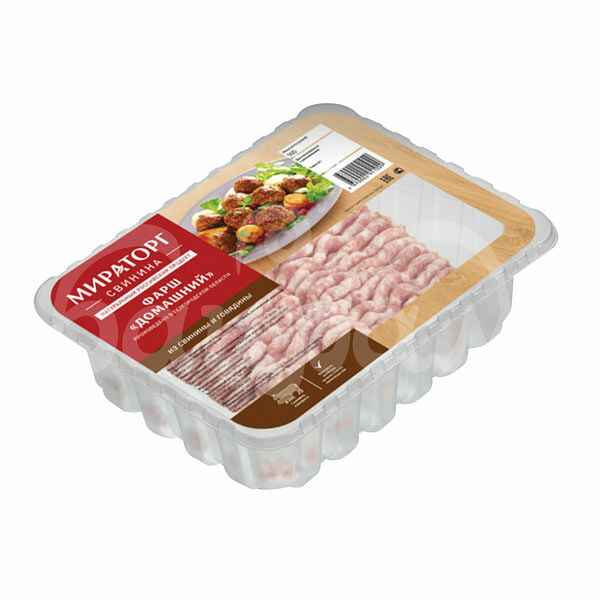 Фарш Домашний 400гр охл  Свинина Говядина Мираторг лоток